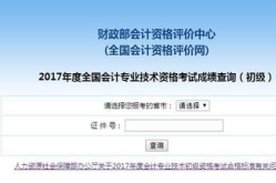 会计初级成绩